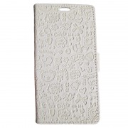 Nokia 6 mobil cover med mønster Hvid Mobilcover